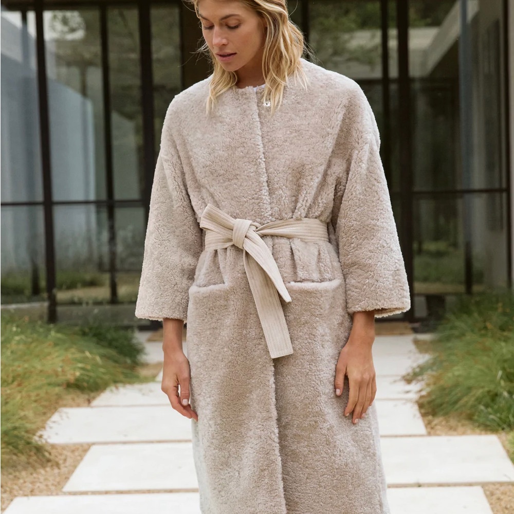jenni kayne yves shearling coat size S